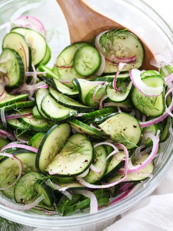 EASY Cucumber Salad with Dill