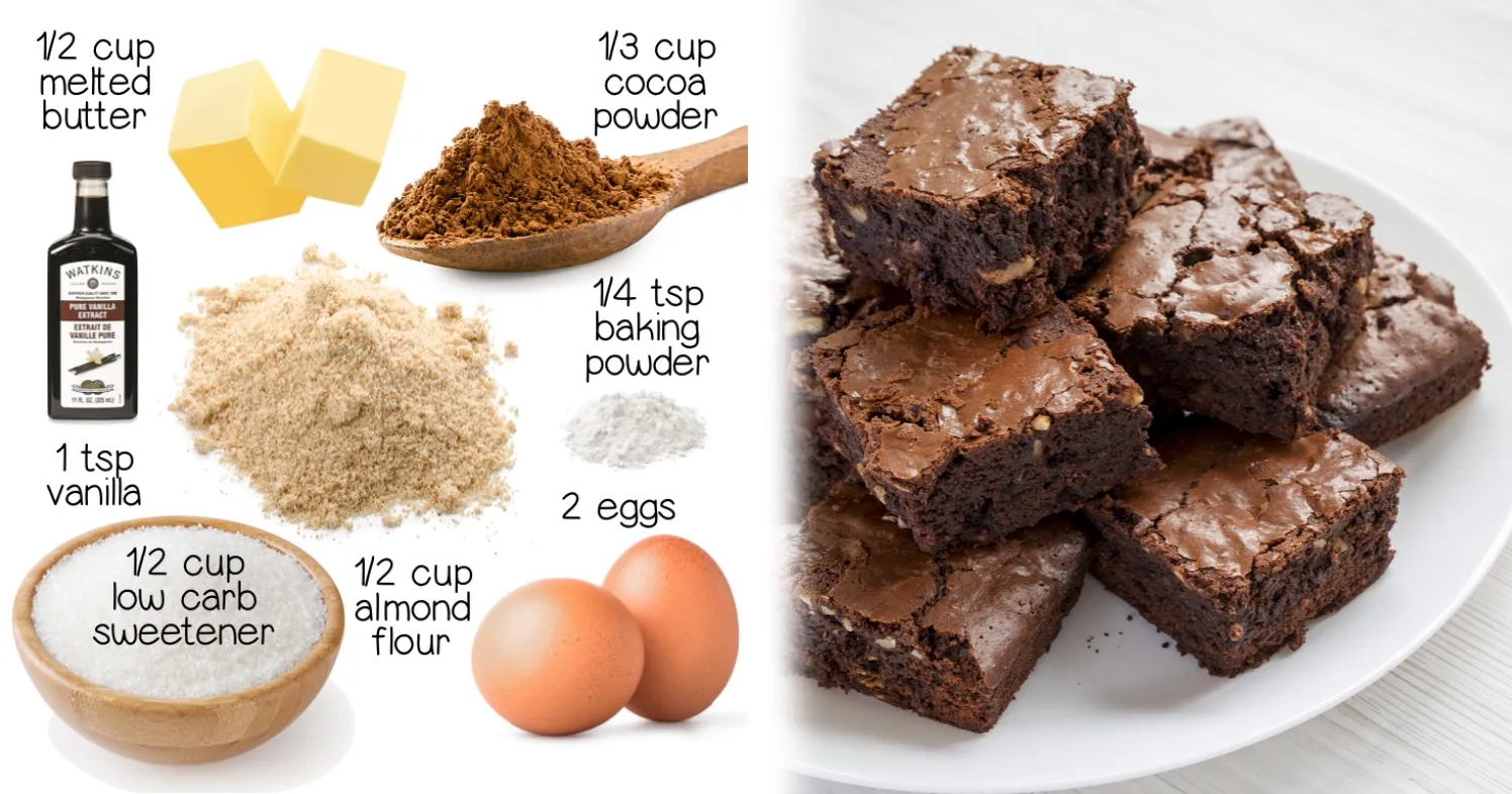 Easy Keto Brownies Made With Almond Flour