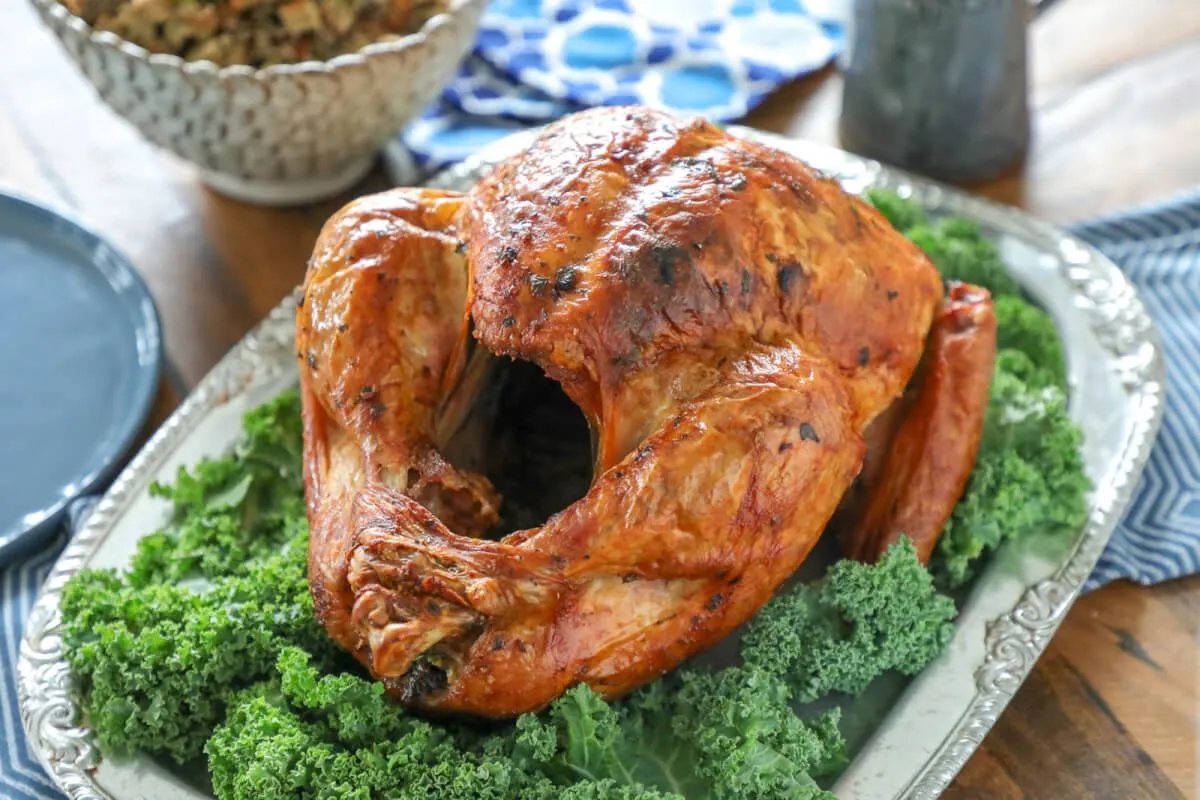 Easy Keto Roasted Turkey with Herb Butter