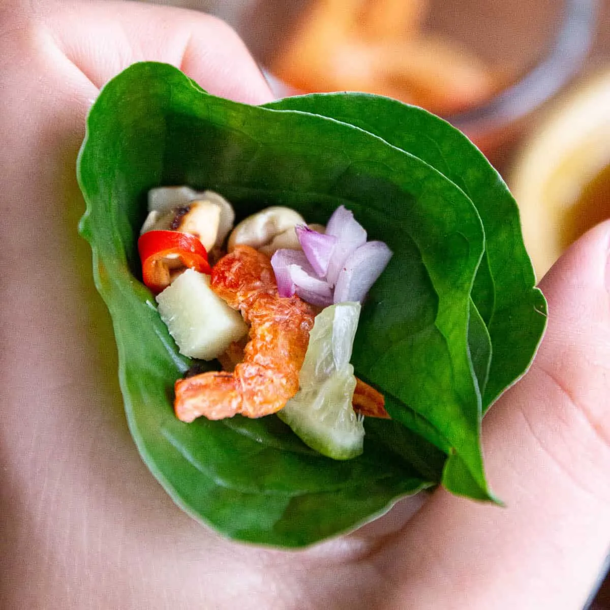 Easy Miang Kham - Thai Betel Leaf Salad Bites