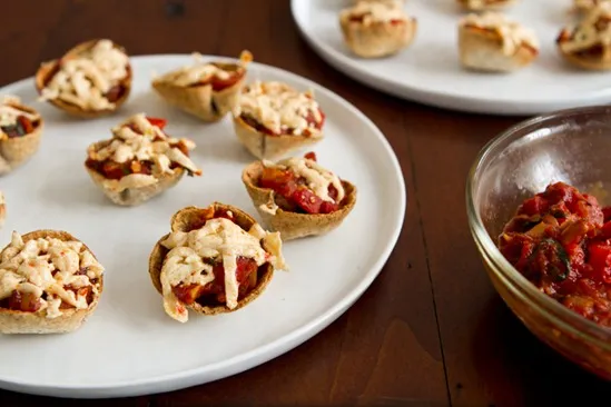 Easy One-Bite Pizzas with Loaded Pizza Sauce