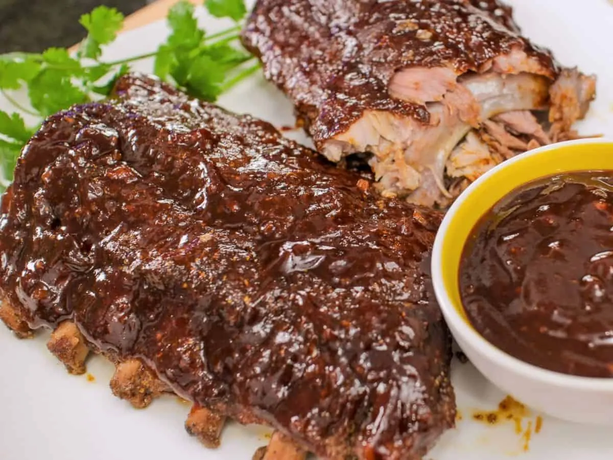 Easy Oven Ribs & Homemade BBQ Sauce
