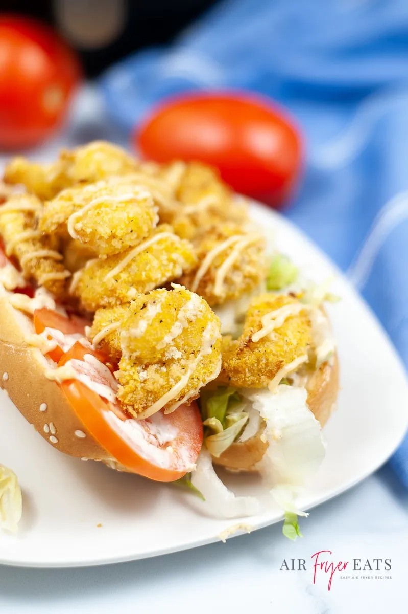 Air Fryer Shrimp Po Boys