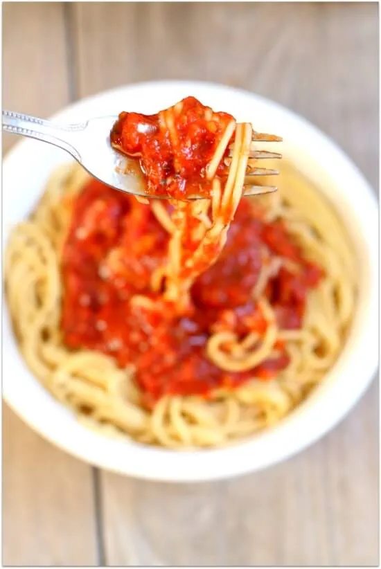 Easy Slow Cooker Spaghetti Sauce