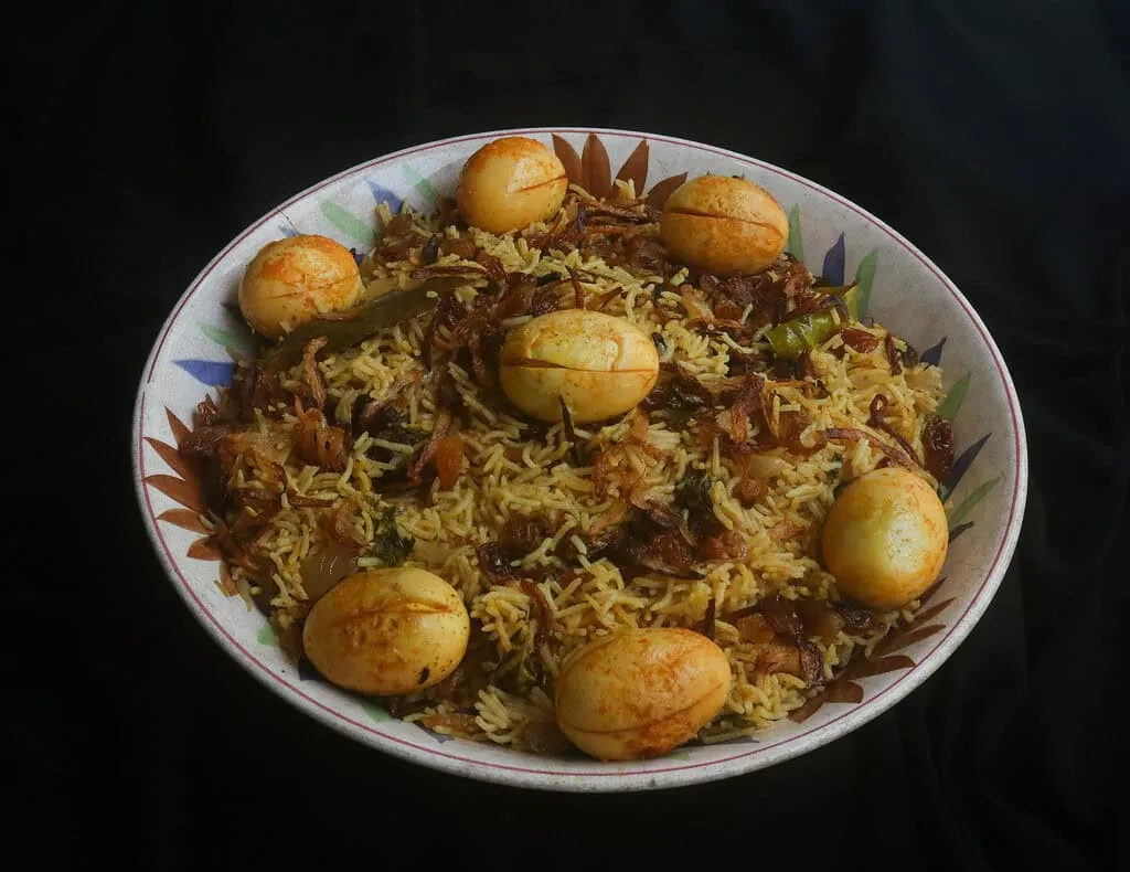Egg biryani