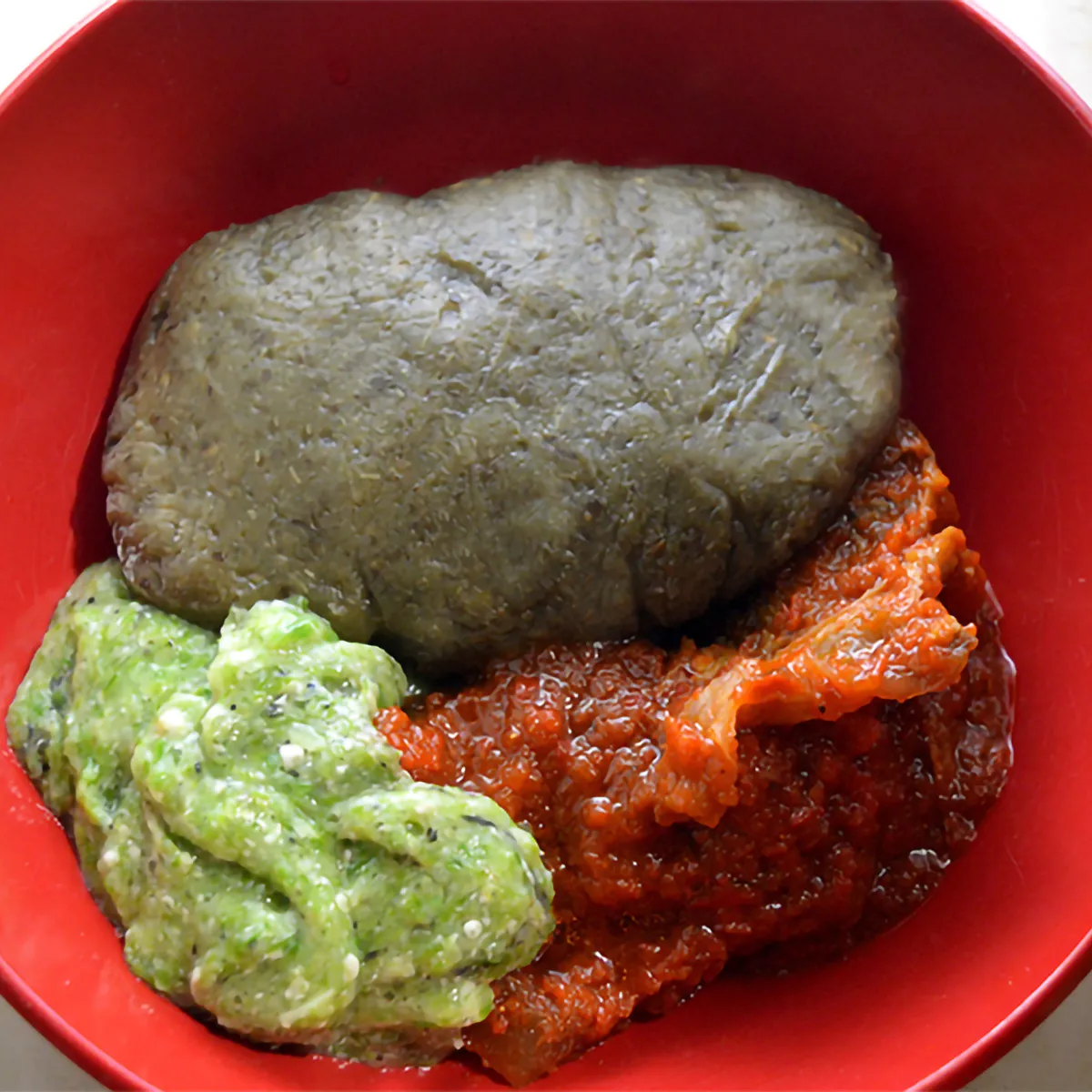 Eggplant Amala Fufu
