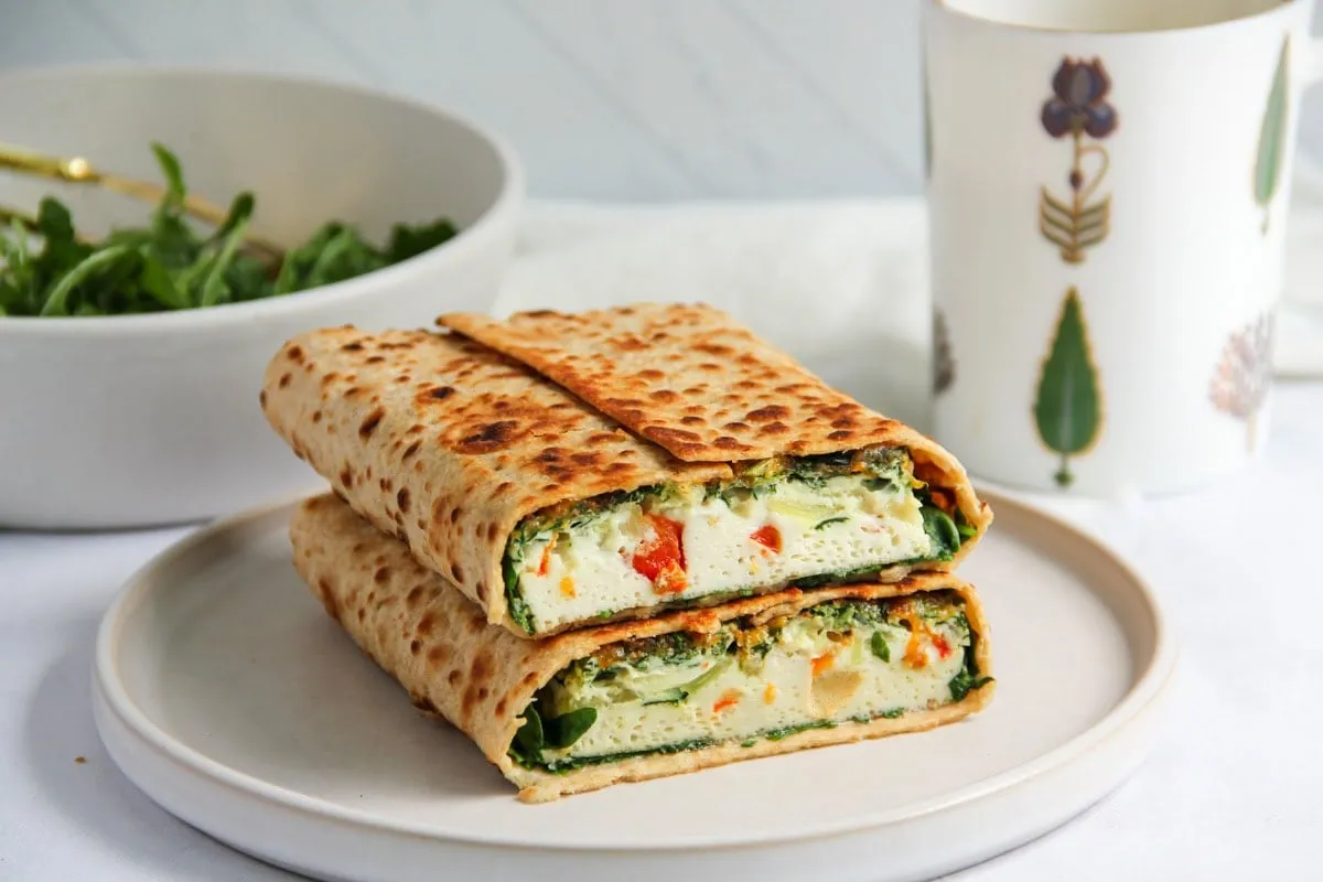 Egg White Veggie Wraps with Bold Indian Flavors