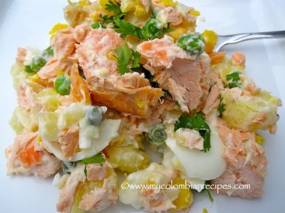 Ensalada de Salmón y Papa
