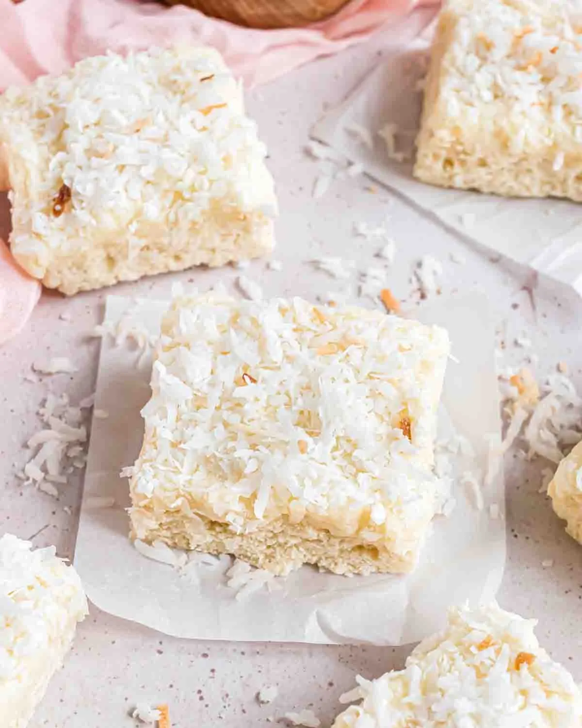 Frosted Coconut Sugar Cookie Bars