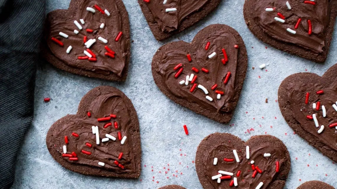 Gluten Free Almond Flour Chocolate Sugar Cookies