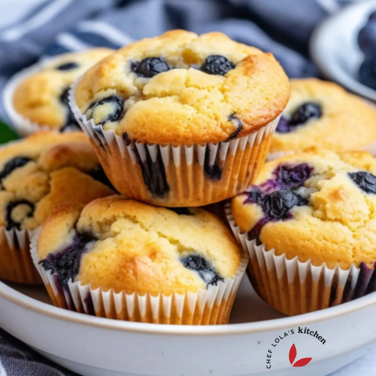 Almond Flour Blueberry Muffins