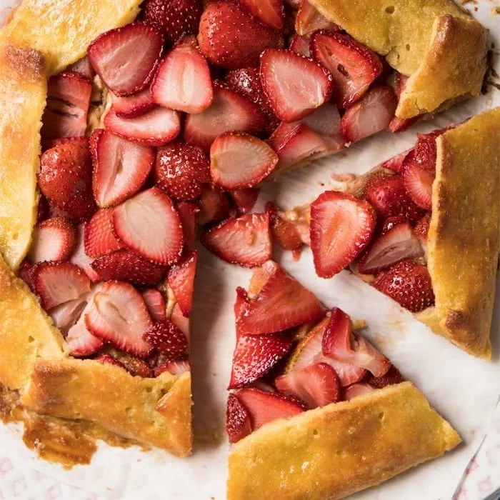 Gluten Free & Keto Strawberry Galette