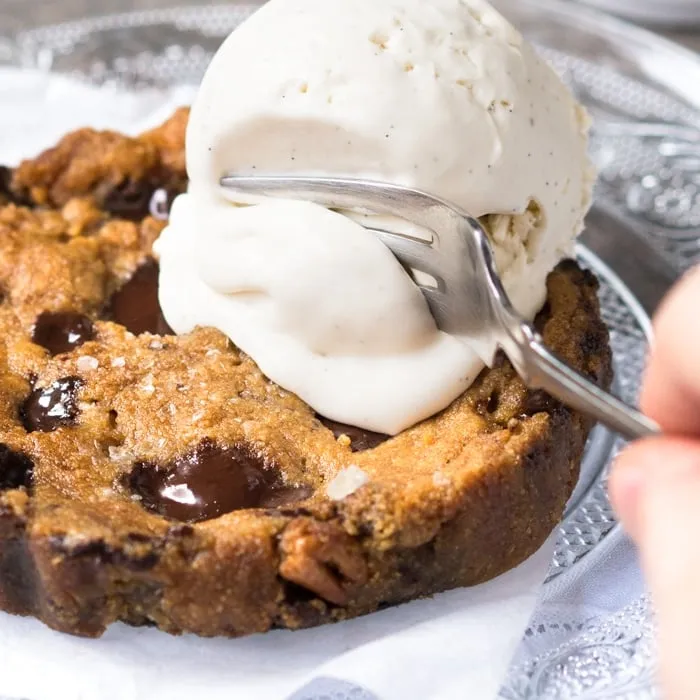 Gluten Free, Paleo & Keto Cookie Pie For 1