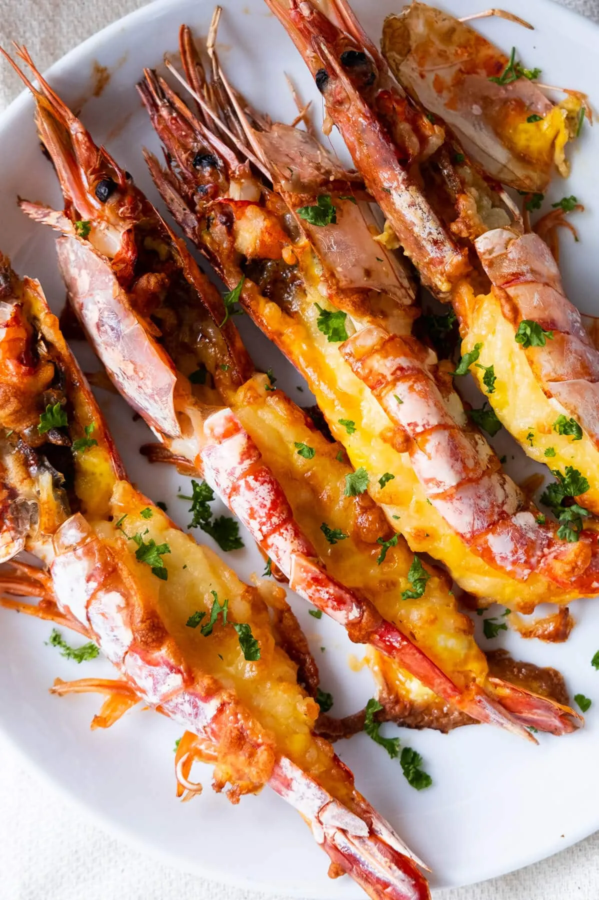 Grilled Cheese Prawns
