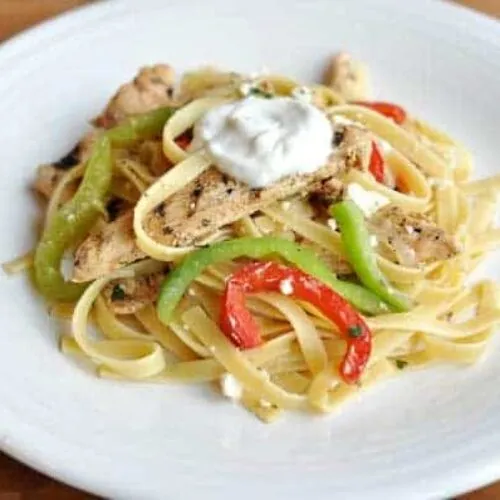 Grilled Chicken Fajita Fettuccine