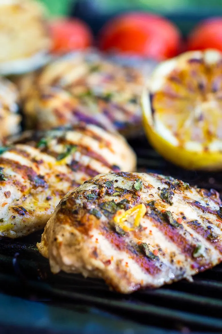 Grilled Lemon Chicken with Herbs
