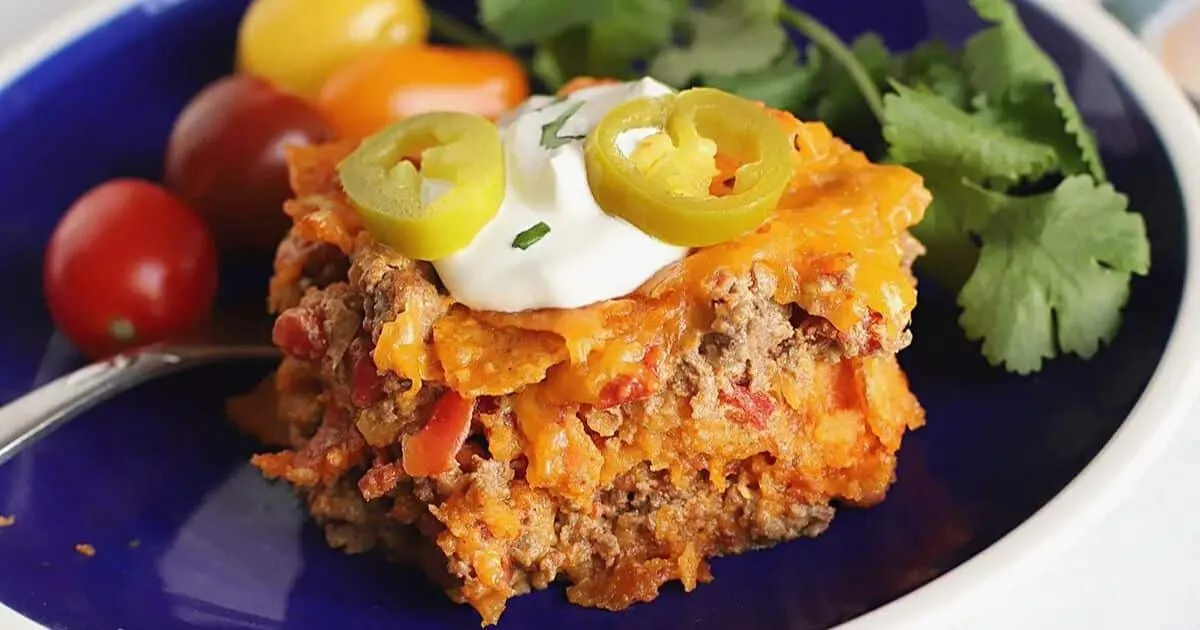 Ground Beef Doritos Casserole
