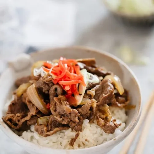 Gyudon Japanese Beef Bowls 牛丼