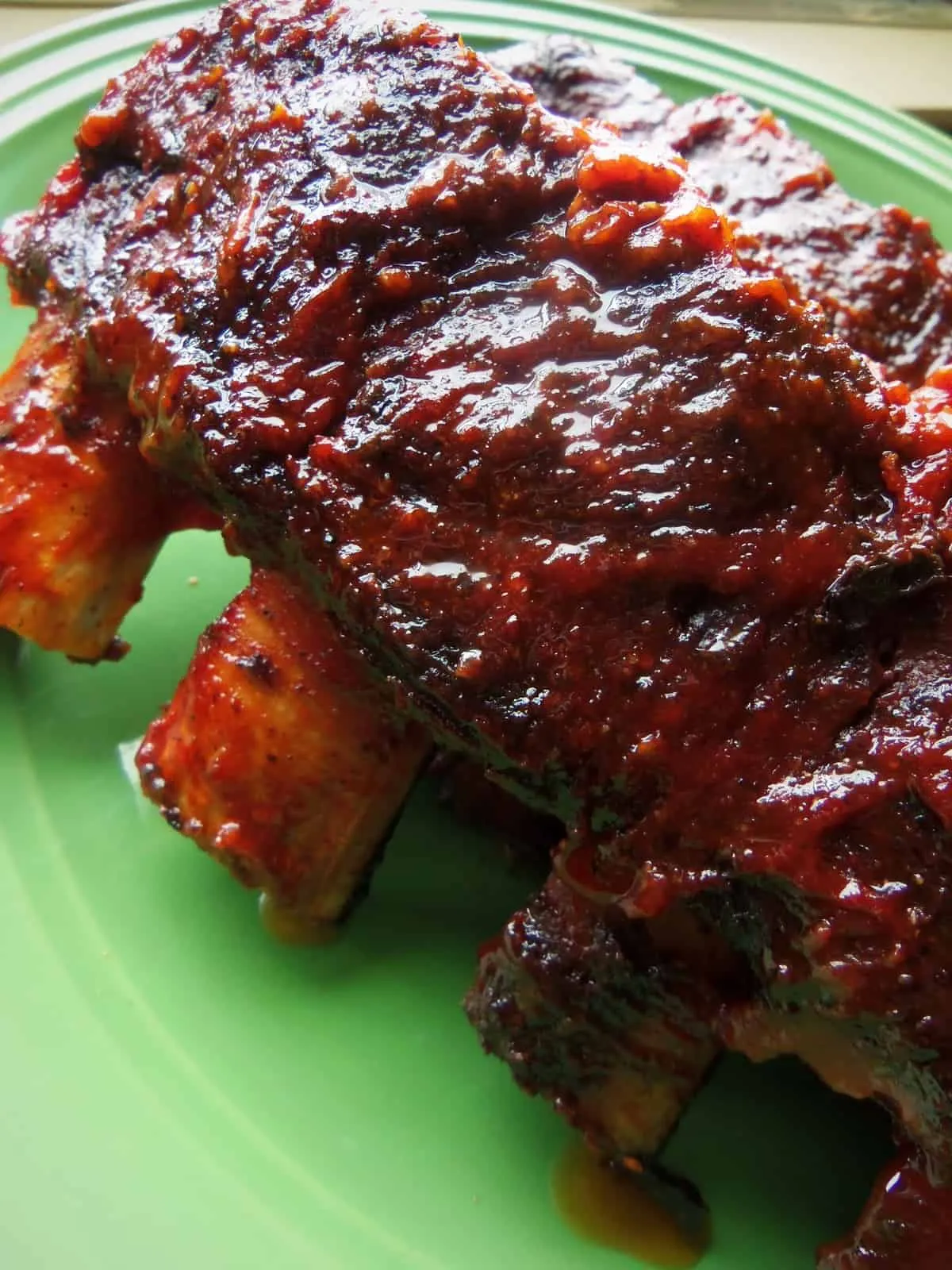 Ancho Rubbed Beef Back Ribs with Sauce