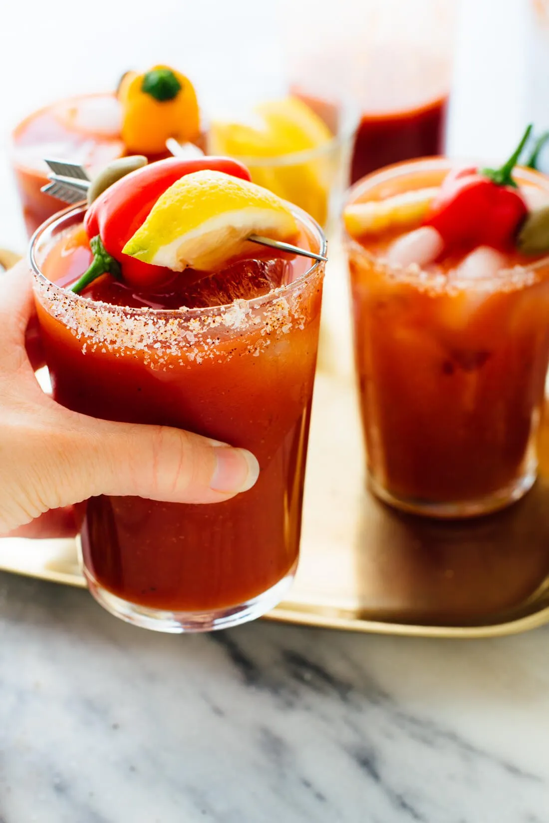 Homemade Bloody Mary Cocktails