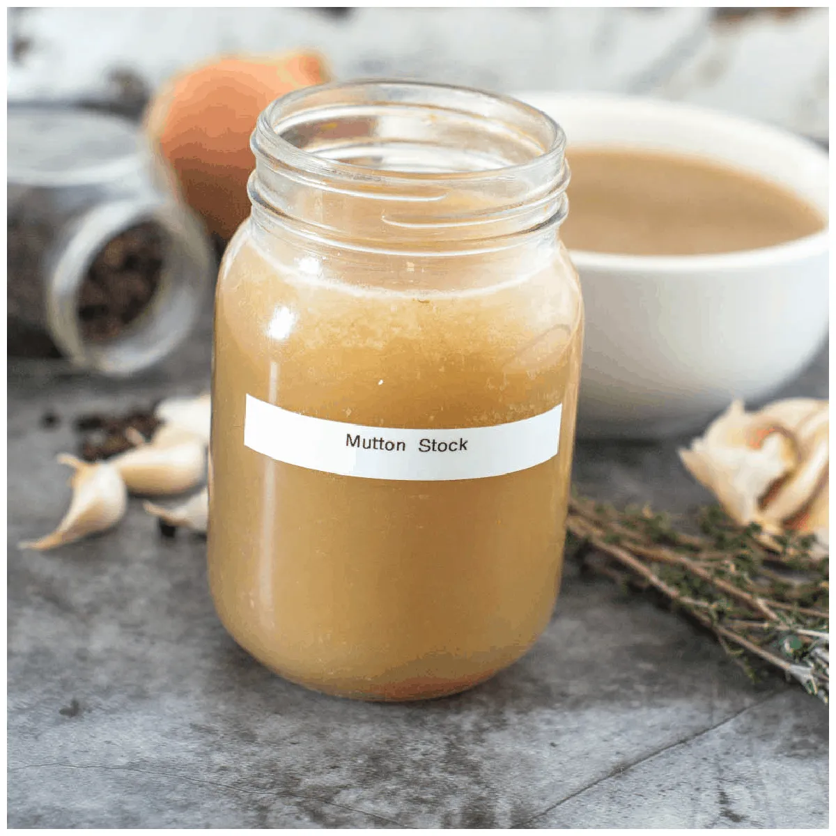 Homemade Mutton Stock