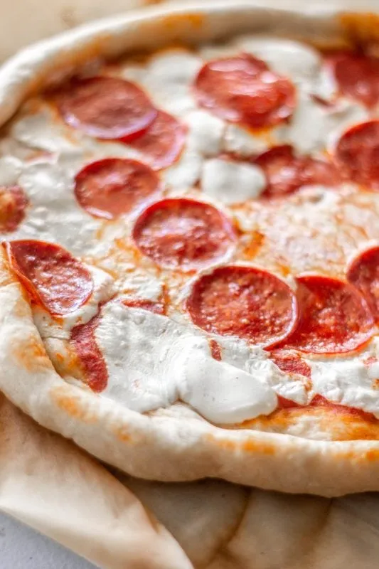 Homemade Pepperoni Pizza