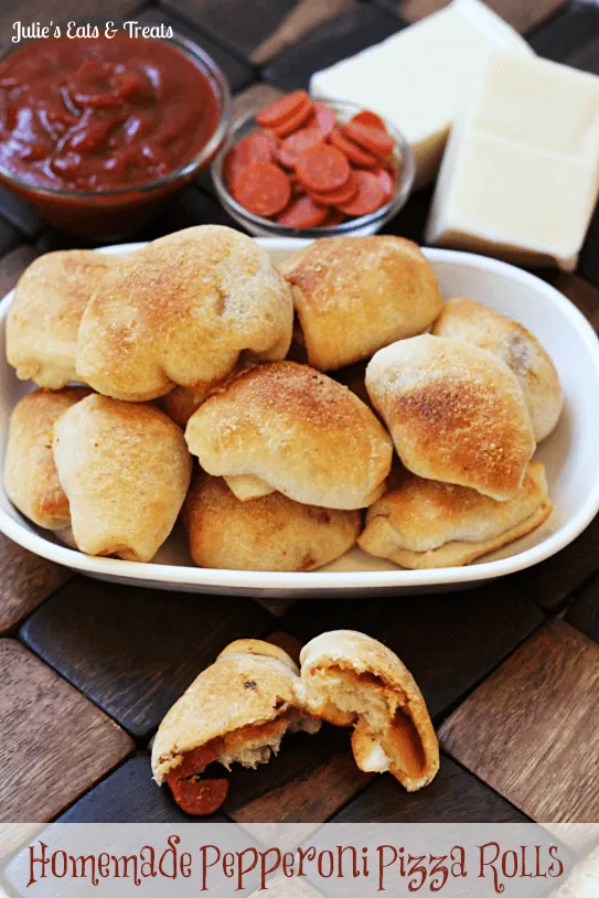 Homemade Pepperoni Pizza Rolls