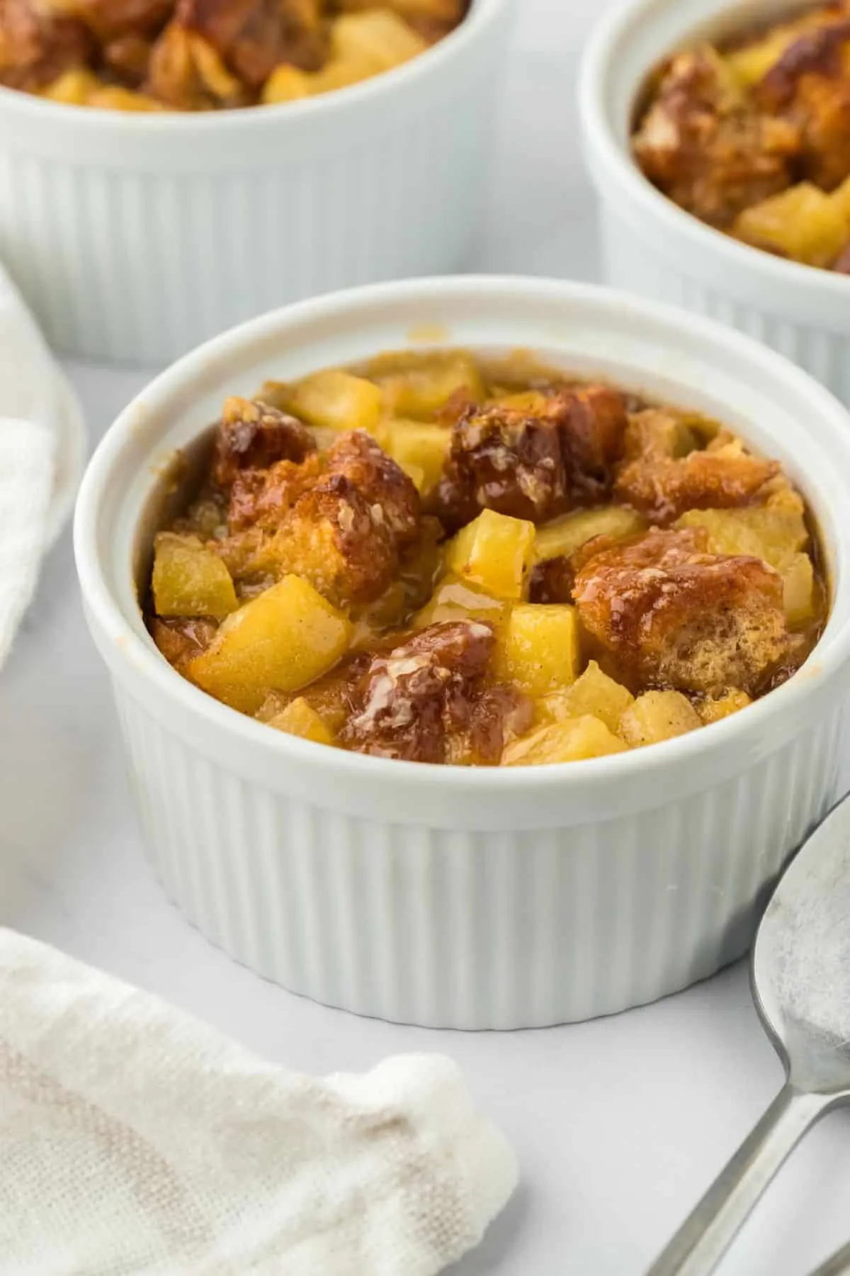 Apple Fritter Bread Pudding