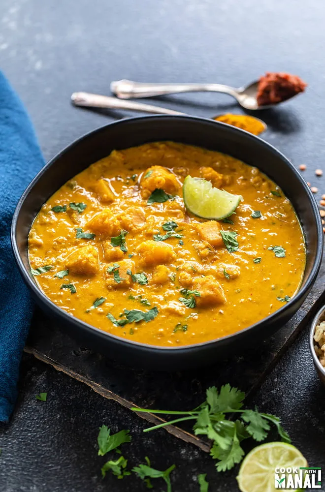 Instant Pot Butternut Squash Lentil Curry