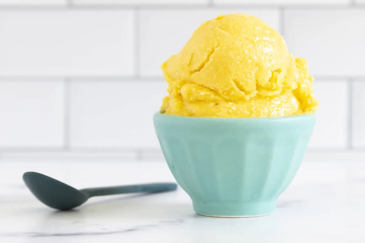 2-Ingredient Mango Sorbet
