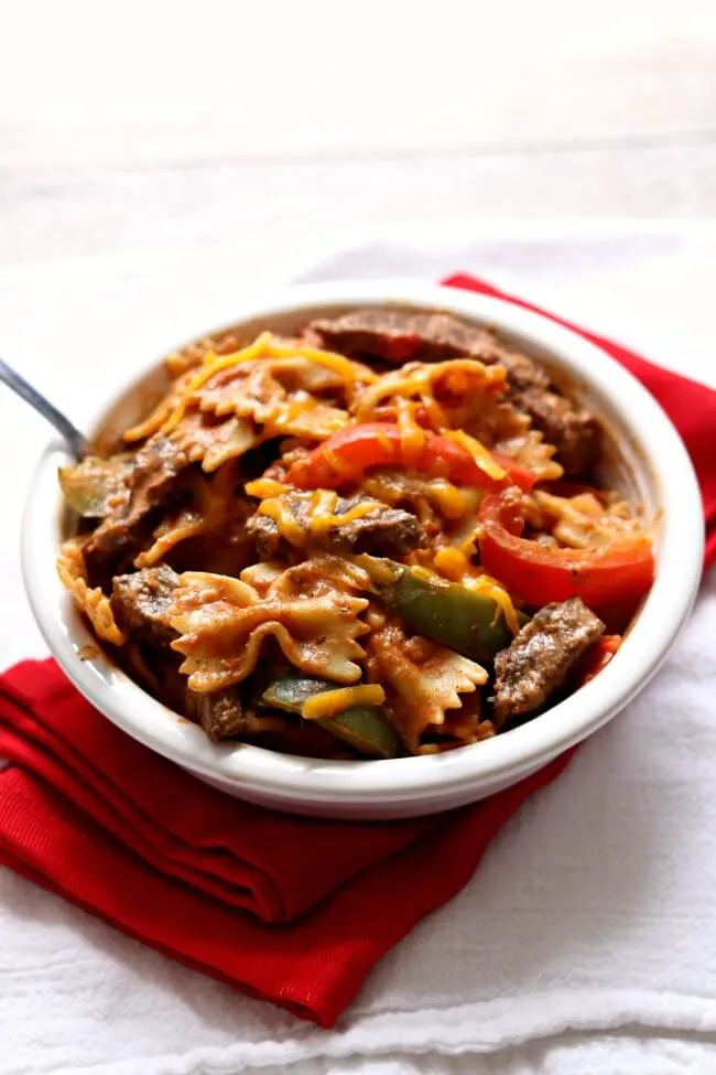 Instant Pot Steak Fajita Pasta