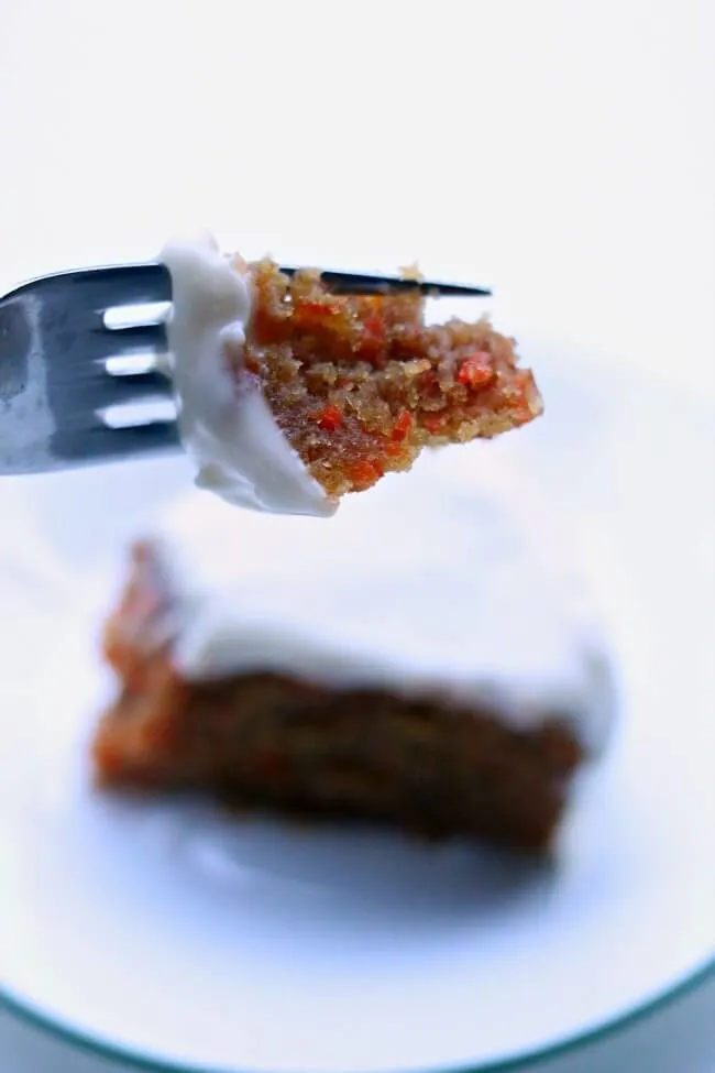 Instant Pot Steamed Carrot Cake with Cream Cheese Frosting
