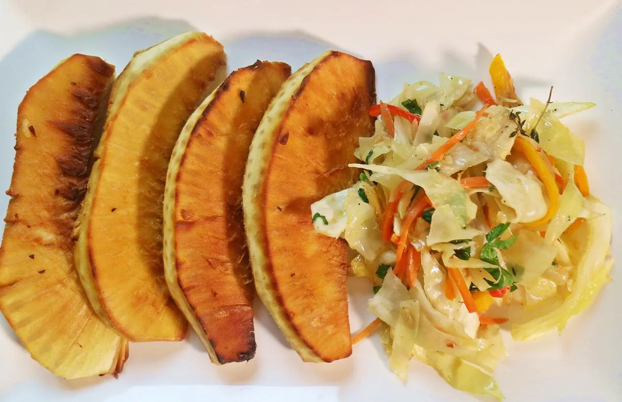 Jamaican-Inspired Roasted and Fried Breadfruit