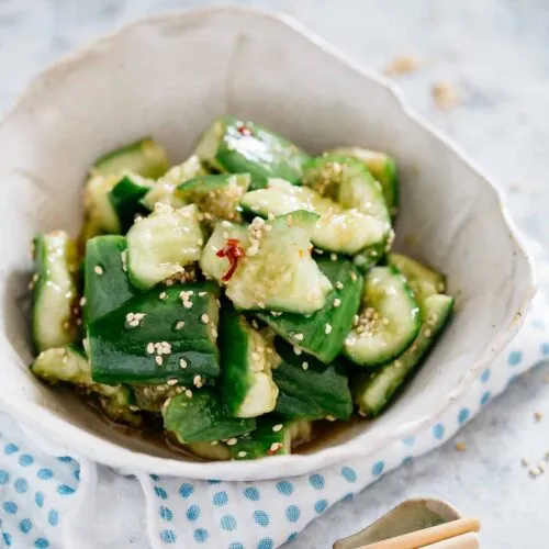 Asian Cucumber Salad アジア風胡瓜のサラダ