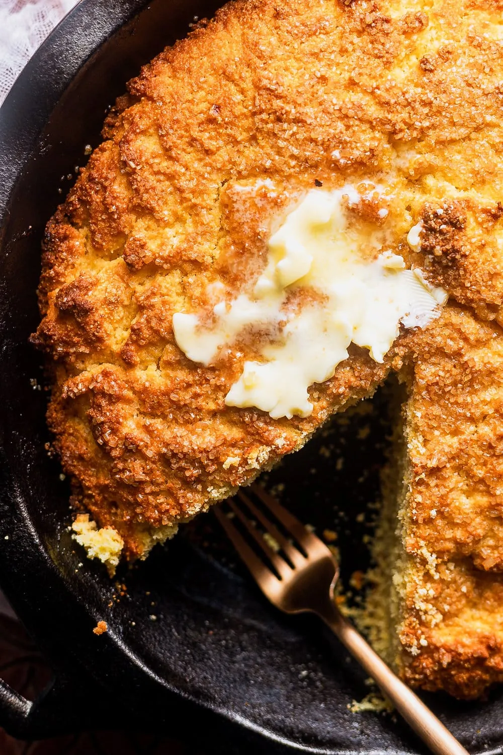Jiffy Style Cast Iron Skillet Cornbread