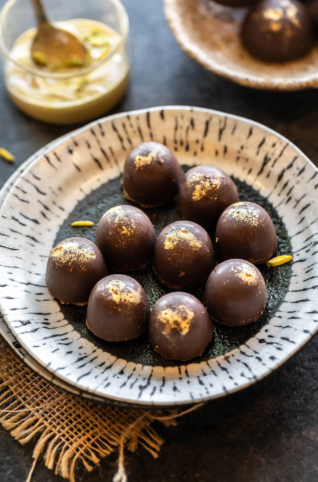 Kataifi Pistachio Burfi Truffles