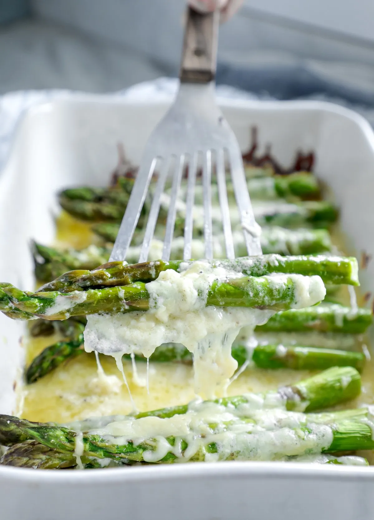 Keto Cheesy Roasted Asparagus