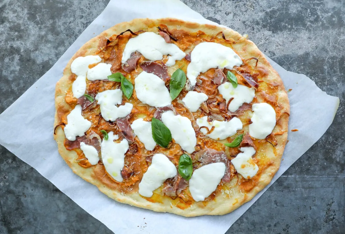 Keto Pumpkin & Prosciutto Pizza - Low Carb