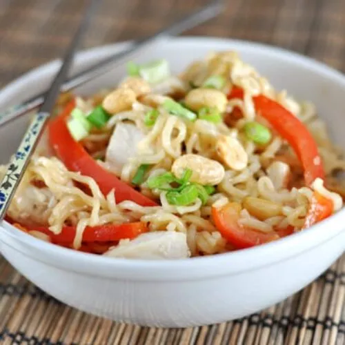 Kicked Up Ramen Noodles – Kung Pao Style