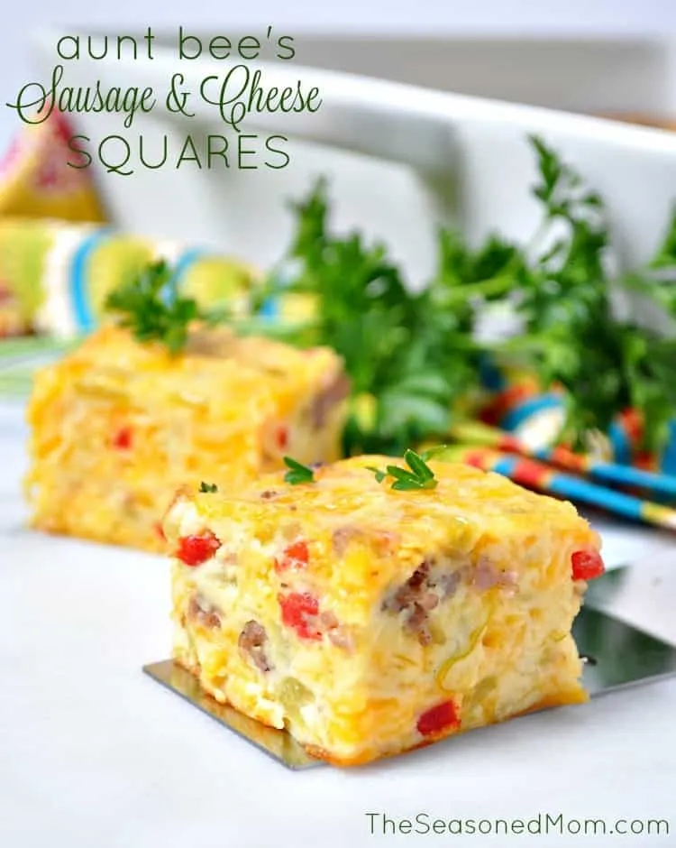 Aunt Bee's Sausage and Cheese Squares