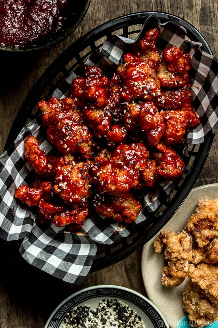 Korean Fried Popcorn Turkey Nuggets