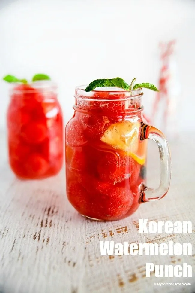 Korean Watermelon Punch