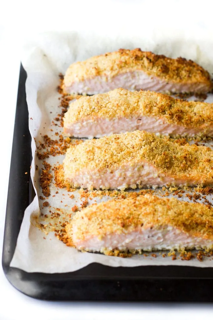 Lemon and Parmesan Crusted Salmon Recipe