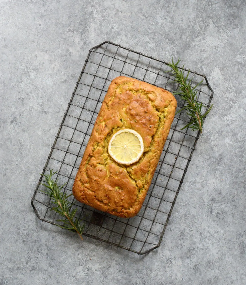 Lemon Rosemary Zucchini Bread