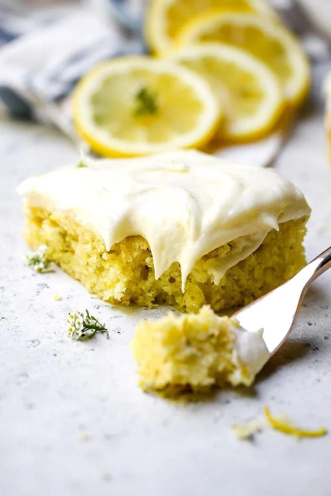 Lemon Zucchini Bars with Cream Cheese Frosting