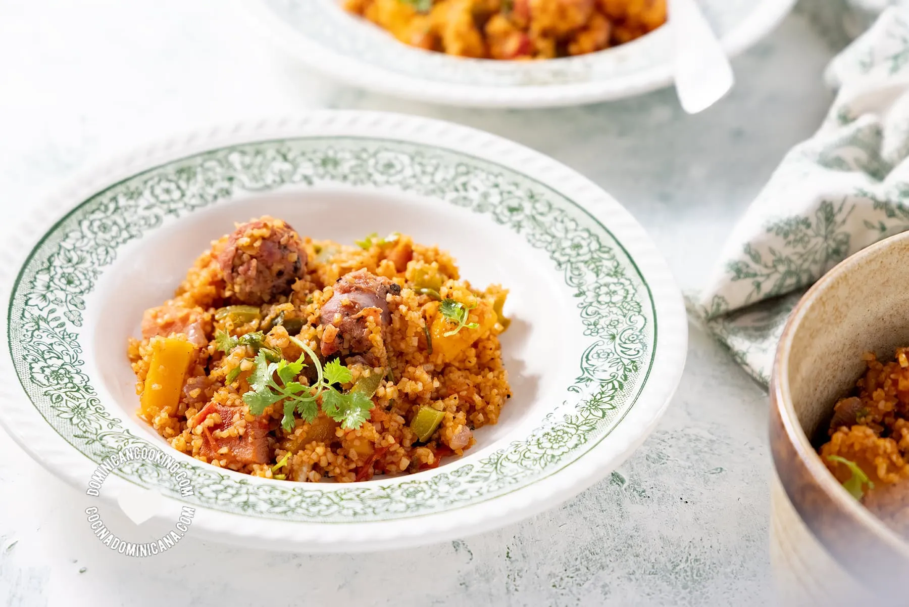 Locrio de Trigo [Video+Recipe] Dominican Bulgur Rice