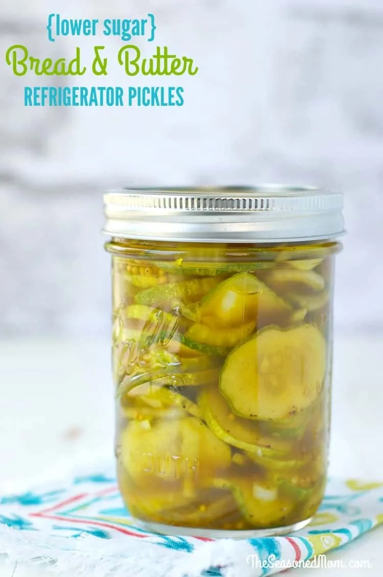 Lower Sugar Bread and Butter Refrigerator Pickles