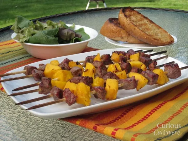 Mango Beef Kebabs