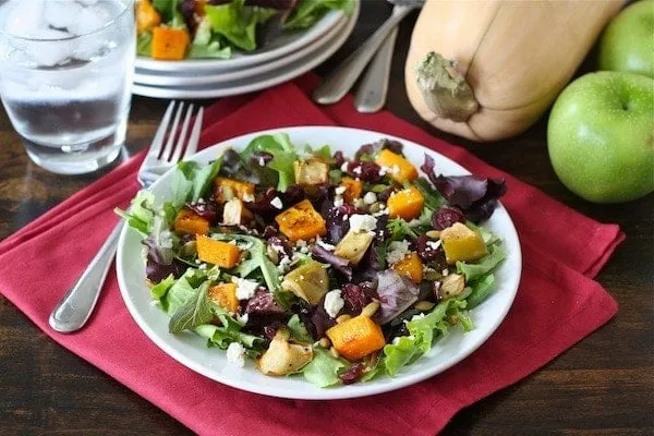 Maple Roasted Butternut Squash & Apple Salad