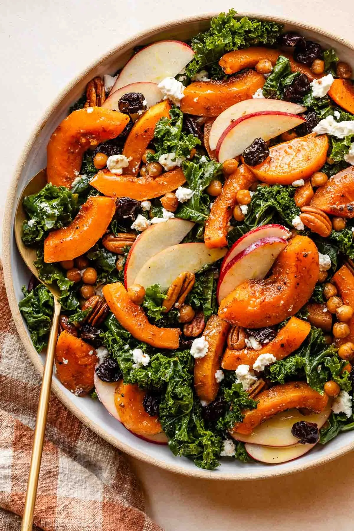 Maple-Roasted Squash & Kale Salad